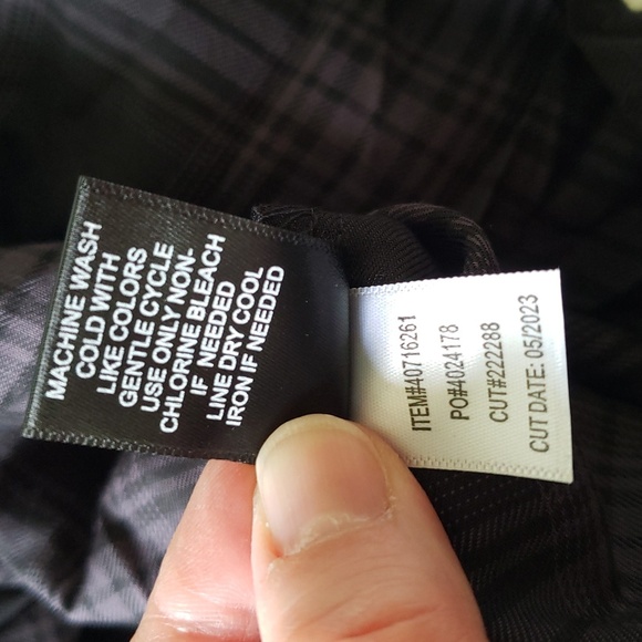 Torrid Button Down Shirt Kimono 1X Black Gray Plaid Long Sleeve Pockets Layering - Picture 16 of 16